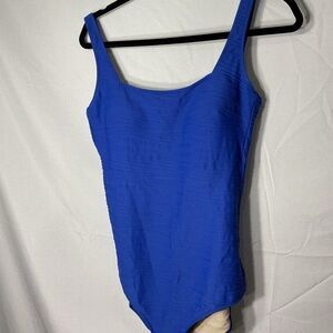 Gottex Profile Swim  40 B-C Cup Bra One Piece Royal Blue Slimming Suit Sz 14